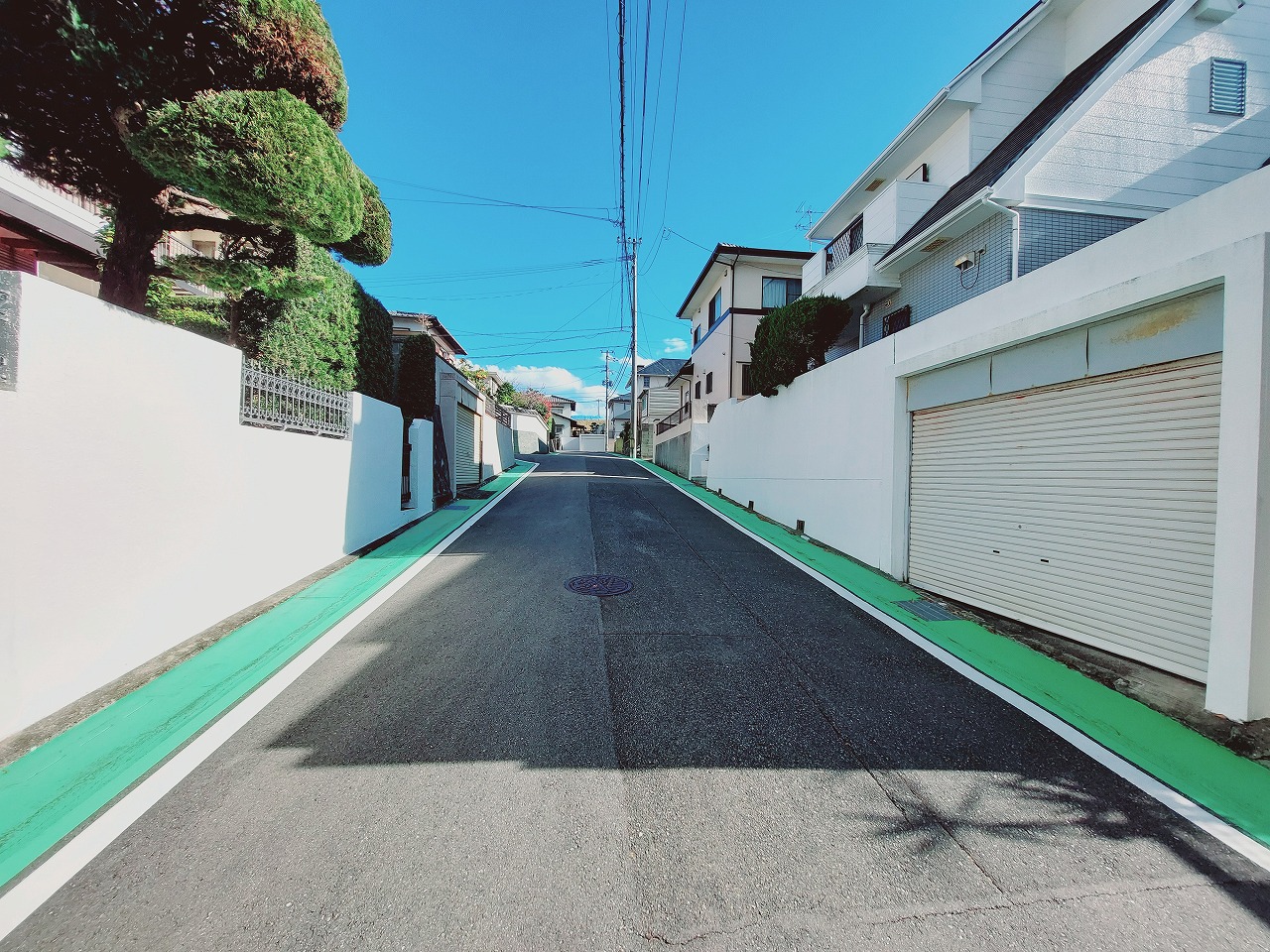 外観(前面道路含む現地写真)